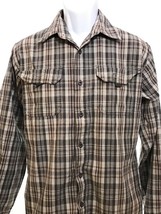 Wrangler Western Plaid Shirt Mens Sz M Med Premium Quality Long Sleeve - £13.45 GBP