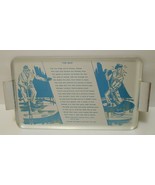 CURLING GAME Vintage Aluminum SERVING TRAY Poem about THE SKIP Made in C... - £51.31 GBP
