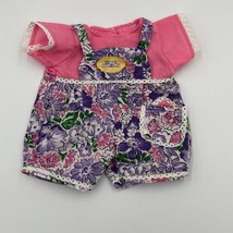 Vintage Magic Nursery Shorts Romper Outfit - Purple &amp; Pink Floral Design - $19.99