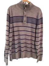 Men’s Banana Republic Italian Merino Wool   Sweater  4 button LARGE - £12.83 GBP