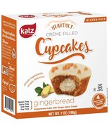 Katz Gluten Free Heavenly Creme Filled Cupcakes, Gingerbread - £9.57 GBP+