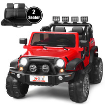 12V Kids Ride On Car 2 Seater Truck Rc Electric Vehicle W/Storage Red - $424.99
