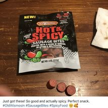Hot &amp; Spicy Sausage Snack Bites, 4 Ounce, Single Resealable Pack - $139.84 MXN