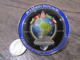 Usn Uss America Lha 6 Maiden Voyage CTF-49 Tacron Ii VMX-22 Challenge Coin #425M - £32.06 GBP