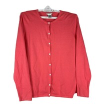 Liz Baker Womens Tall Long Sleeved Cardigan Sweater Size XXL Pink - £18.48 GBP