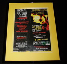 Insane Clown Posse / Rob Zombie Live 2007 Framed 11x14 ORIGINAL Advertisement - £27.68 GBP