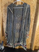 Live and Let Live large size open knit wrap around hoodie - €17,04 EUR