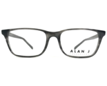 Alan J Collection Gafas Monturas AJ-106 C1 Marrón Gris Bocina Cuadrado 5... - $92.86