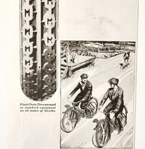 1930 US Rubber Co Bike Tire Chains Advertisement Boy&#39;s Life Bicycle HM2U - $9.00