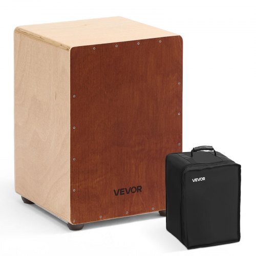 Cajon Box Drum Wooden Birchwood Percussion Instrument Snare Wires Travel Bag