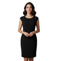 H&amp;M Black Cap Sleeve Sheath Dress Size 8 - $24.75