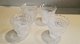 Set of Four (4) Crystal 4&quot; Liquor Decorative Design Glasses (NWOT) - £31.02 GBP