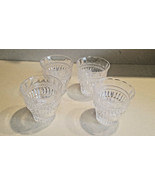 Set of Four (4) Crystal 4&quot; Liquor Decorative Design Glasses (NWOT) - £31.02 GBP