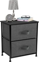 Sorbus Nightstand With 2 Drawers - Bedside Furniture And Night Stand End Table - £46.96 GBP