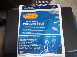 Pack of 3 EnviroCare Vacuum Bags for Bissell Style 1 & 7 Samsung 5000 & 7000 - £7.93 GBP