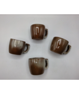 Set Of 4 FRANKOMA Pottery Desert Brown Plainsman  5C Coffee Mugs Lot  - $22.18 CAD