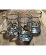 LOT of 3 Vintage Princess House Crystal Steins Pheasant,  Geese, &amp; Hunti... - €28,12 EUR