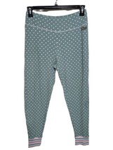 Matilda Jane Large Pajama Pants Green With Polka Dots Long Johns - £24.03 GBP