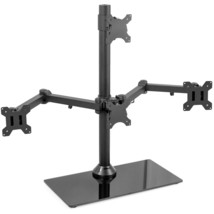 Vivo Steel Quad Freestanding 3 + 1 Monitor Mount | 4 Screens Up To 24" - £150.51 GBP