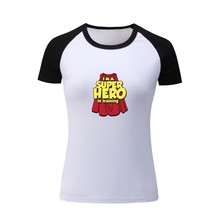 I&#39;m A Superhero in Training Womens Girls T-Shirts Casual Print Tops Graphic Tee - £12.82 GBP