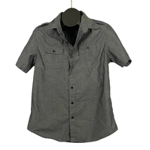 Ecko Unltd Chambray Shirt SMALL Men&#39;s Button-up Short Sleeve - £11.33 GBP