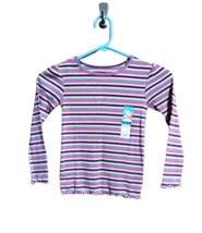 Garanimals Girls Long Sleeved Striped Rib Tee Shirt - Size 5T - £8.64 GBP