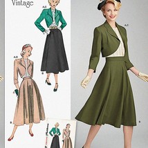 RetroChic 1940&#39;s Women&#39;s Vintage Sewing Patterns: Blouse, Bolero &amp; Skirt... - $41.53