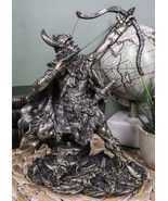Viking Berserker Warrior With Bull Horn Helmet Shooting Arrow With Bow F... - $36.66 CAD