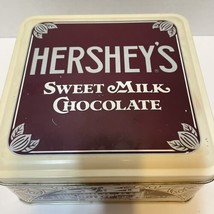 Vintage 1990 Hersheys Sweet Milk Chocolate Empty Tin 1912 Edition Collectible - £6.86 GBP