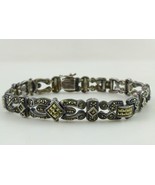 JUDITH JACK Sterling Silver 925 Marcasite Fancy Link BRACELET - 7 1/2 in... - $129.04 CAD