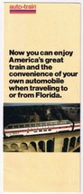 Auto-Train 1979 Washington To Florida Meet Your Car There - $3.59