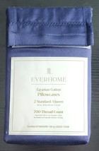 Everhome 700 TC Egyptian Cotton Standard/Queen Set Of Two Pillowcases - $28.00