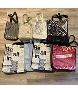 Lululemon Reusable Shopping Tote Bags Small and Large Lot of 8 - $67.18