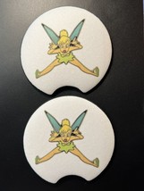 Tinker Bell Car Cup Holder Coasters Set New - £6.17 GBP