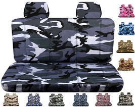 Fits 2019-2022 Ford Ranger truck Rear seat covers camouflage 16 colors - $74.99