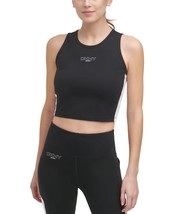 DKNY Womens Activewear Cropped Tank Top Olive Size Large - £30.86 GBP