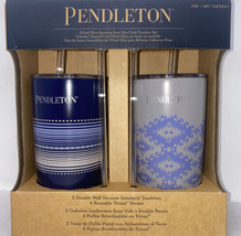 PENDELTON 591ml/20oz Stainless Steel Hot/Cold Tumbler 2-pack Gift Set - £34.84 GBP