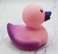 Rubber Duck 2” Pink With Purple Beak Rubber Duckie Bath Pool Toy Ducky - $2.96