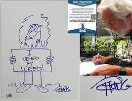 Tommy Chong signed 11x14 Original Hand Drawn sketch exact Proof Beckett COA - £395.67 GBP
