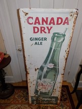 Vintage Canada Dry The Champagne of Ginger Ales Embossed Sign - $12,314.85 MXN