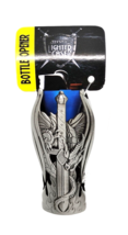 Smokezilla Mystic Pewter Design Sword Metal Bottle Opener Big Bic Lighte... - $9.89