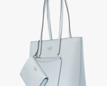 Kate Spade Staci Large Tote + Wristlet + Pouch Pale Blue KF369 Purse NWT... - $163.34