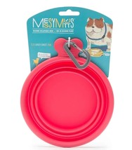 Messy Mutts Dog Collapsible Bowl Red 1.5 Cup - £8.64 GBP