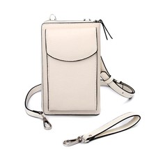 Leather Small Shouder Crossbody Bag Woman Multi-Card Slots Phone Bag Lar... - £156.12 GBP