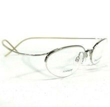 Donna Karan Eyeglasses Frames 8742 045 Silver Round Oval Hingeless 51-19... - £51.59 GBP
