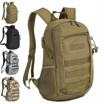 Waterproof Camping Backpack 15L Oxford Camouflage Men&#39;s Tactical Rucksac... - £28.66 GBP