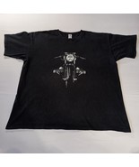 Men&#39;s Black XXL Motorcycle T-shirt With BMW Boxer Bike Graphics 100% Cotton - $245.61 MXN