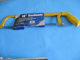 12" DURABLE HARDENED CARBON STEEL BENCH BASICS  HACKSAW CARPENTER HAND TOOL - $9.89