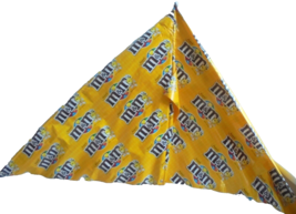 Peanut M &amp; M&#39;s Advertising Plastic Kite Yellow Logo New in Open Package ... - $16.71