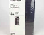 IKEA BRUNKRISSLA TWIN Duvet and 1 Pillowcase Grey Black New 703.755.28  - $43.55